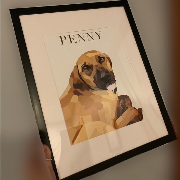 Other - Custom Framed Dog Wall Art